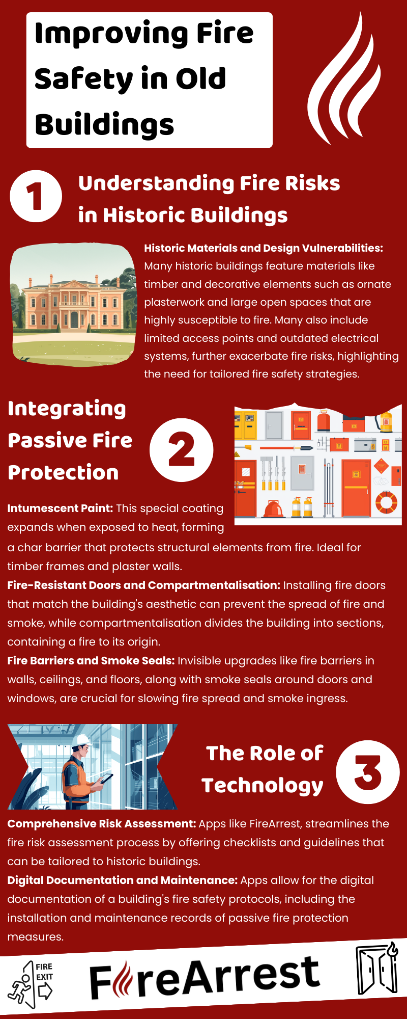 Improving Fire Safety in Old Buildings - Infographic