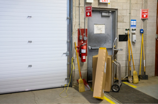 Fire Safety Mistakes - Blocked Fire Doors