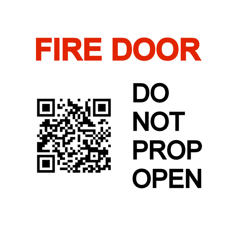 An illustration of Fire Door QR Codes.